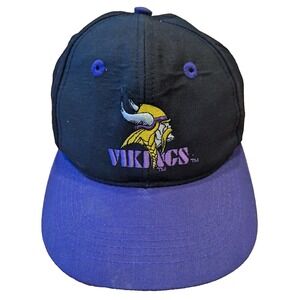 Vintage Team NFL Minnesota Vikings Snap Back Hat Cap Youth Retro Football 90s‎